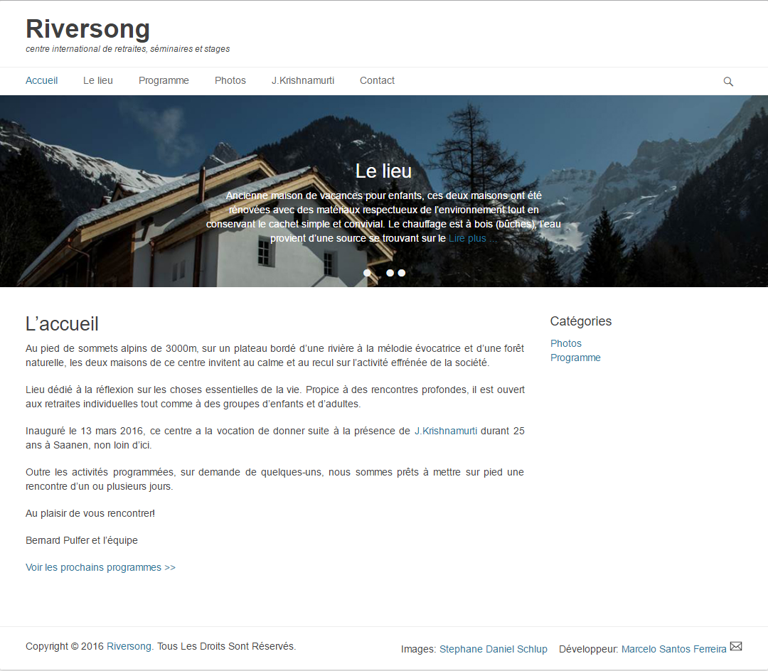 Riversong retreat centre in Switzerland Devpost