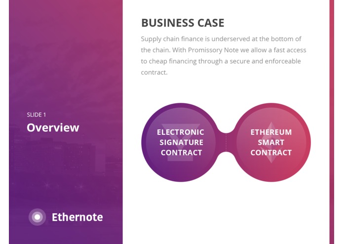 Ethernote - Promissory Note on Ethereum Smart Contract – screenshot 2