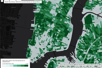 NYGeog's Maps Over Time NYC Trees Count Data Jam