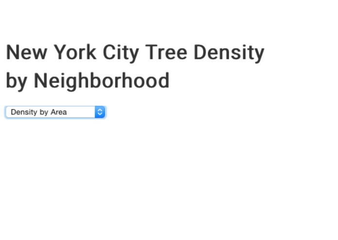 NYC Tree Density by Neighborhood – screenshot 1