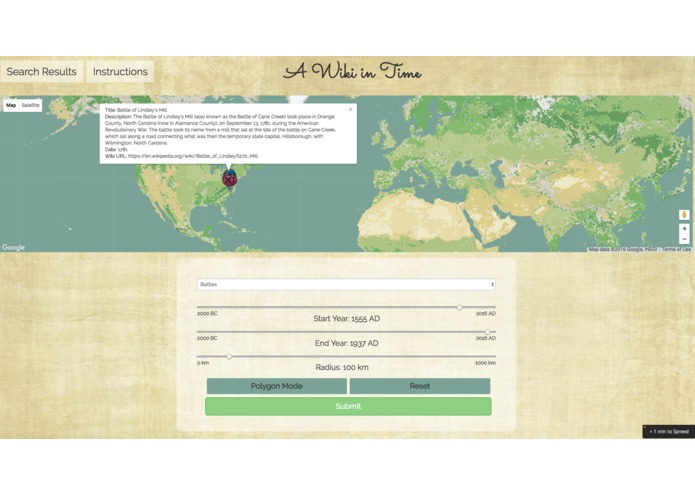 A Wiki in Time – screenshot 1