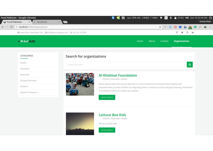 aidpakistan – screenshot 1