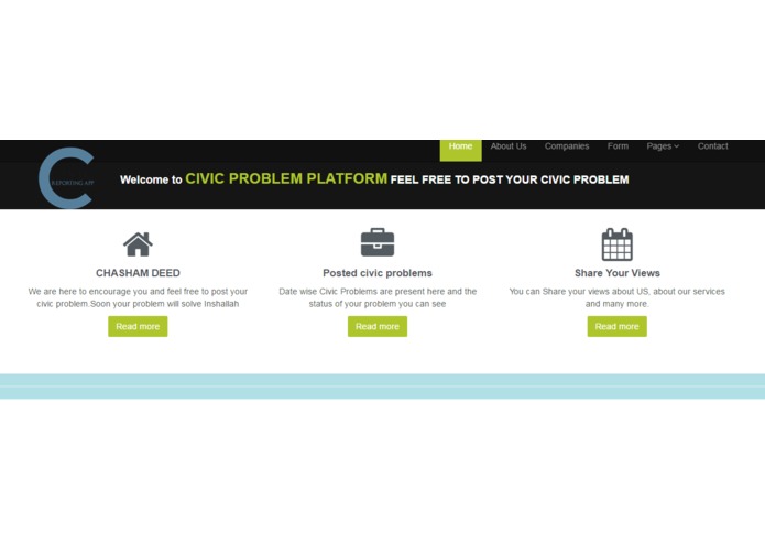 Civic Reporting Platform – screenshot 1