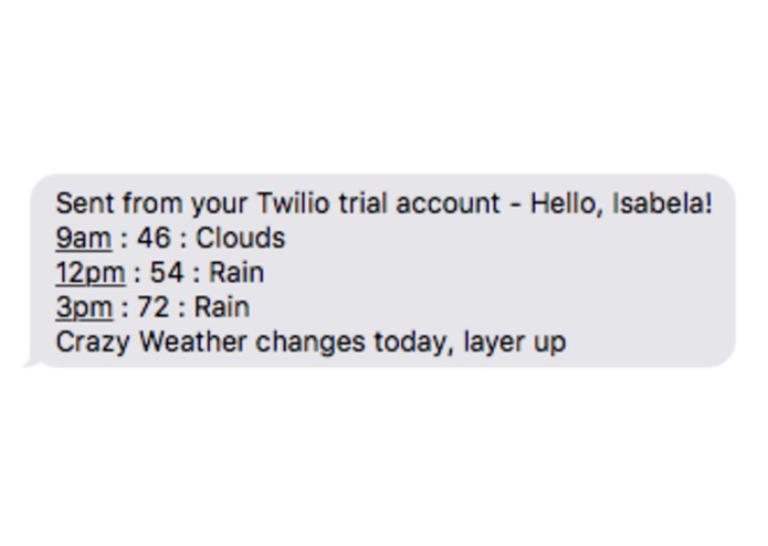 Weather2Wear – screenshot 1