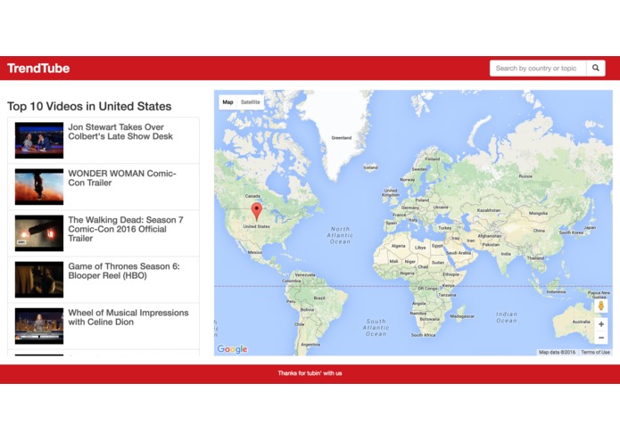 TrendTube – screenshot 1