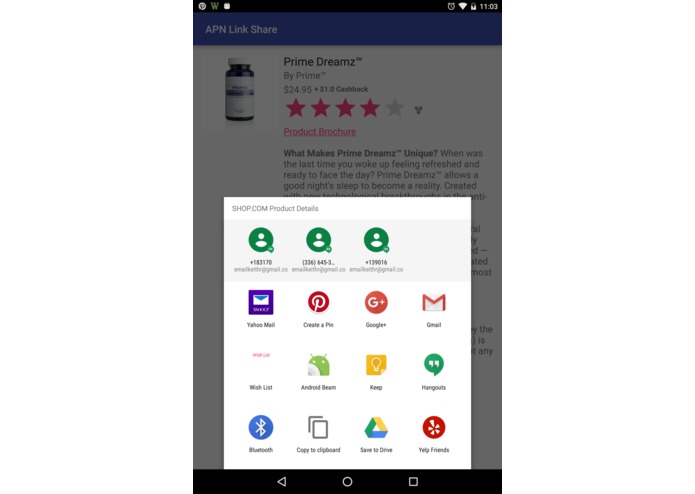 APN Link Share – screenshot 2