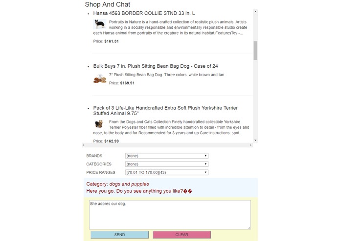 ShopAndChat (Web App) – screenshot 1