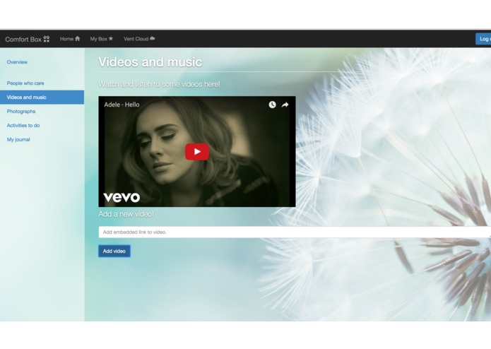 Dandelion, a ComfortBox web app – screenshot 5