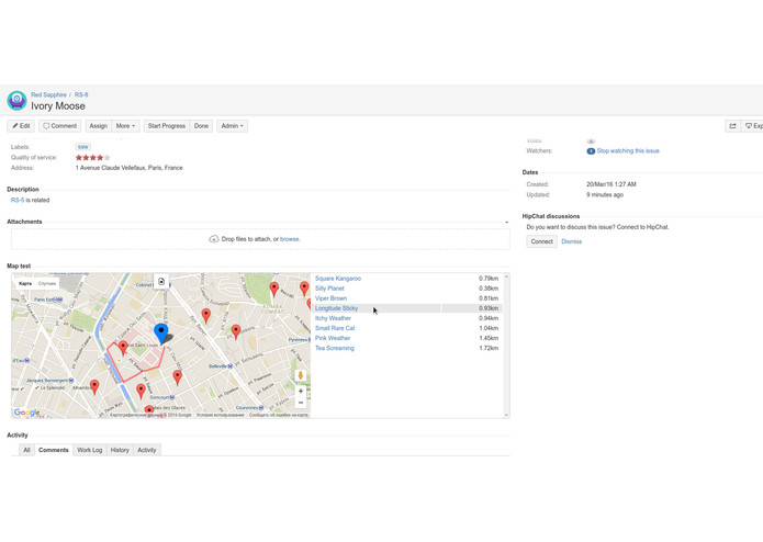 Related issue panel – screenshot 3
