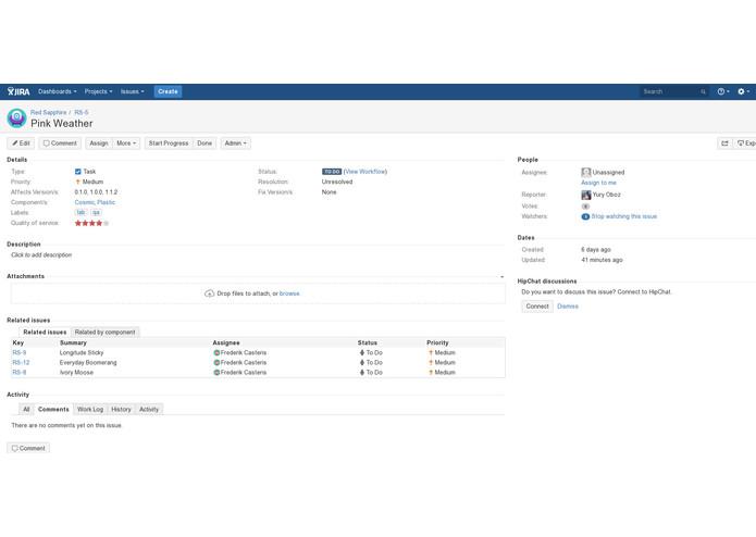 Related issue panel – screenshot 6