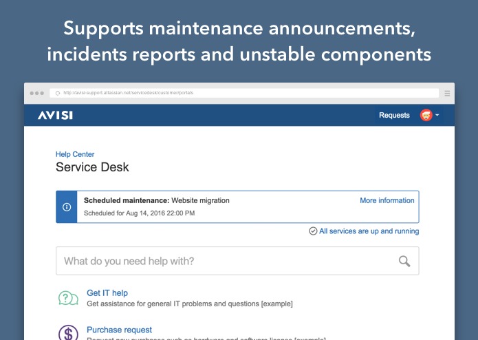 StatusPage for JIRA Service Desk – screenshot 2