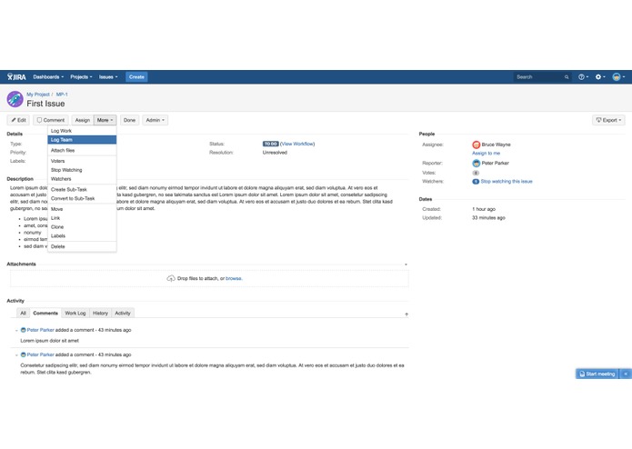 Meeting Time for JIRA – screenshot 2