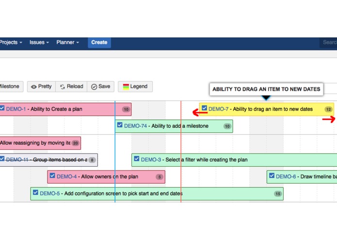 Simplified Planner for JIRA – screenshot 3