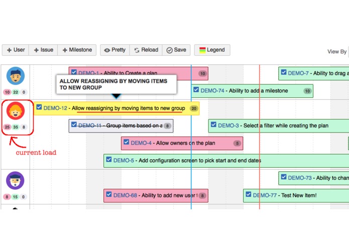 Simplified Planner for JIRA – screenshot 6