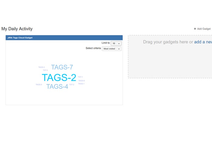Tags Cloud for JIRA – screenshot 1