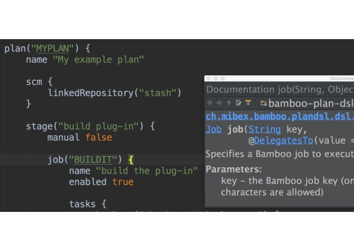 Plan DSL for Bamboo – screenshot 1
