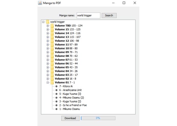 Manga to PDF – screenshot 1