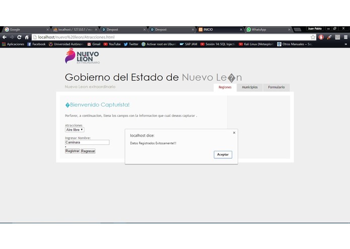 Plataforma para la gestión municipal del turismo – screenshot 3