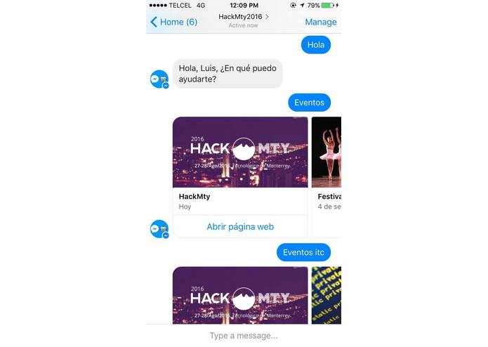 ITESM Campus Bot (ITC career pilot) – screenshot 2