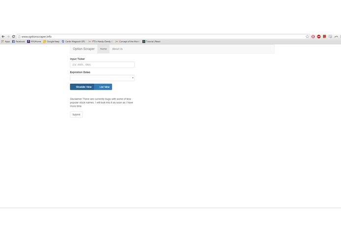 YahooOptionScraper – screenshot 1