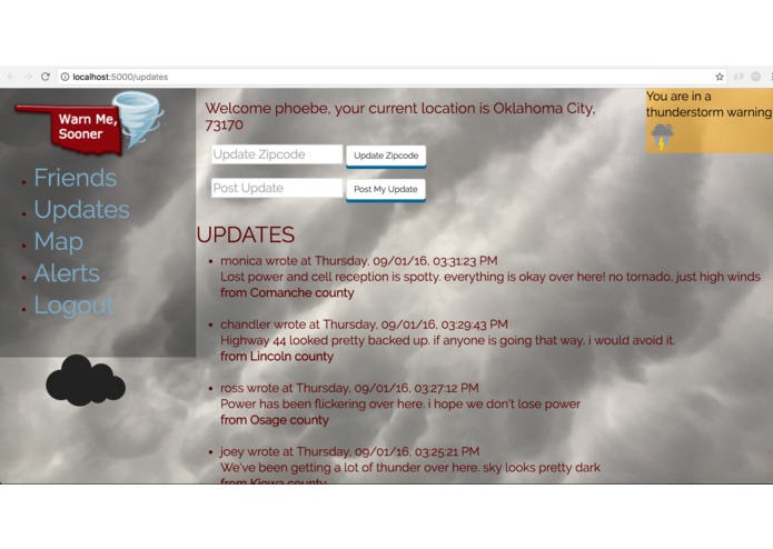Warn Me, Sooner – screenshot 1