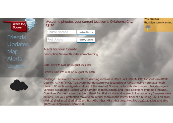 Warn Me, Sooner – screenshot 4