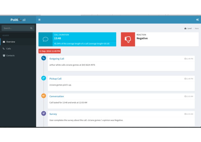 PolitiCall – screenshot 5