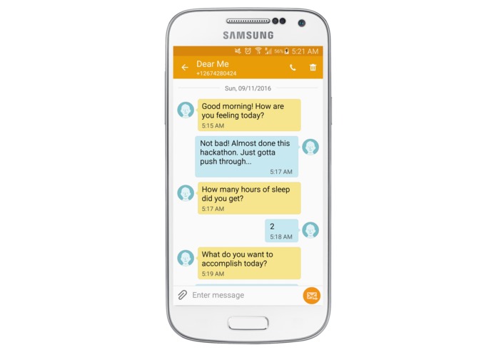 Dear Me - your first text message based diary. – screenshot 1