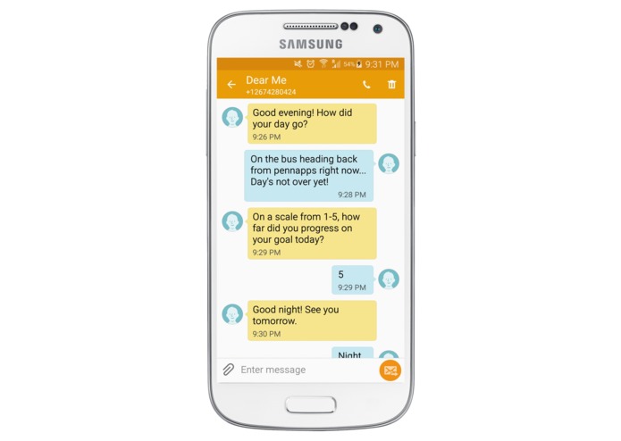 Dear Me - your first text message based diary. – screenshot 3