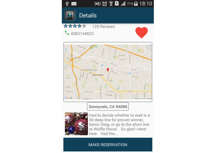 FindRestaurant – screenshot 1