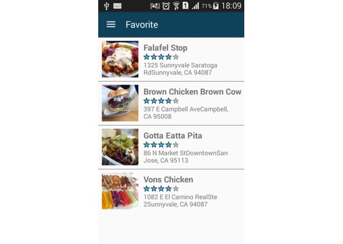 FindRestaurant – screenshot 2