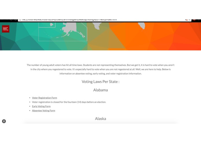 Voter Information Website – screenshot 2