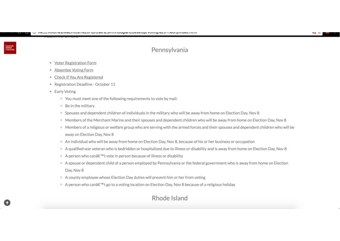 Voter Information Website – screenshot 3