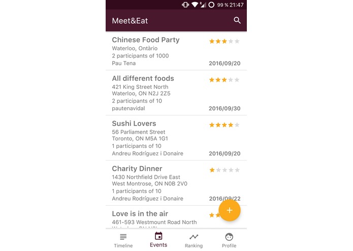 MeetAndEat – screenshot 8