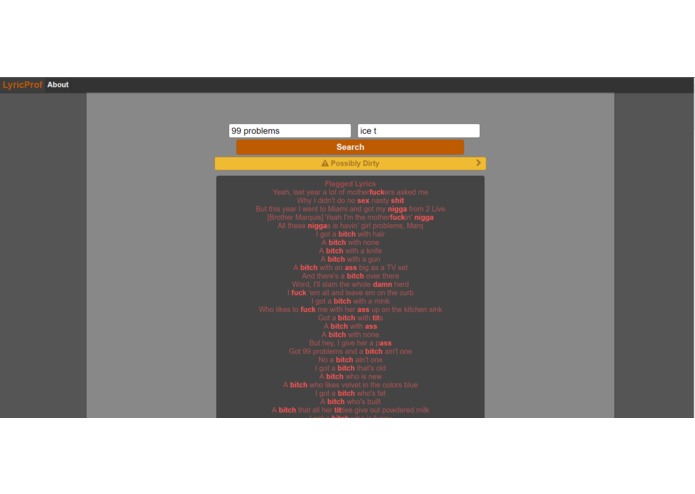 LyricProf – screenshot 1