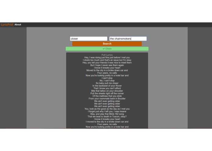 LyricProf – screenshot 2