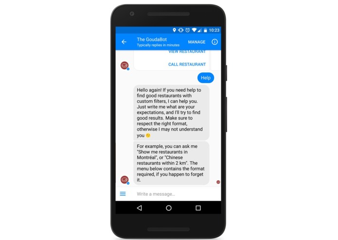 GoudaBot – screenshot 4