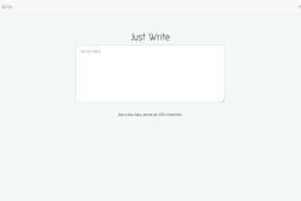 Just Write