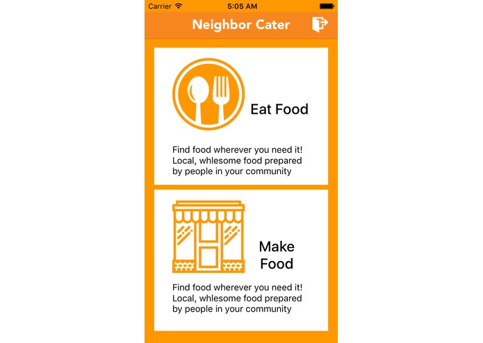 NeighborCater – screenshot 1