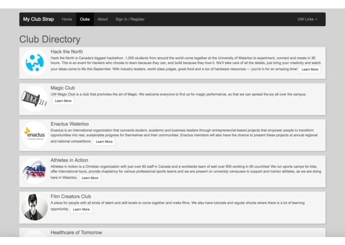 My Club Strap – screenshot 1