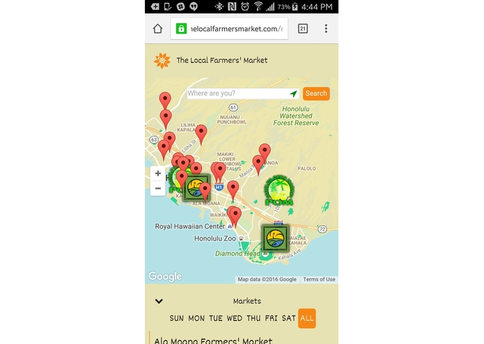 TheLocalFarmersMarket.com – screenshot 2