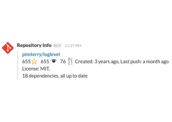 Repo Info – screenshot 1