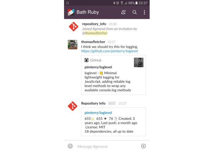 Repo Info – screenshot 3