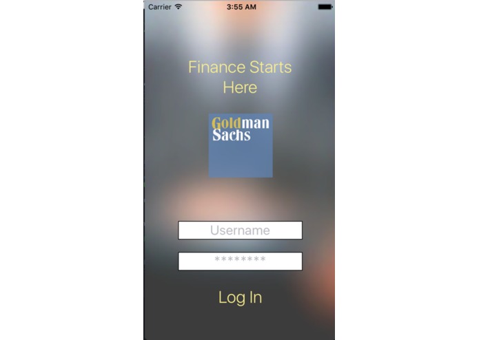 Goldman Sachs UX Prototype – screenshot 3