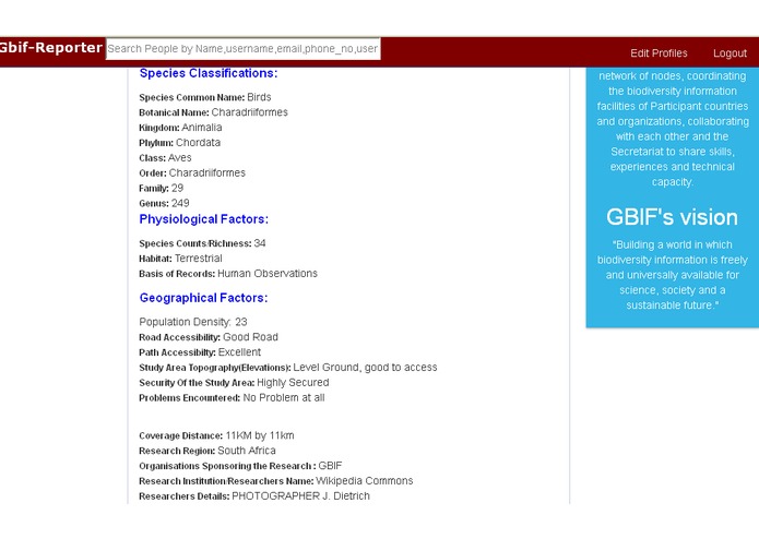 GBIF Reporter: A solution to GBIF Dataset Challenges – screenshot 10
