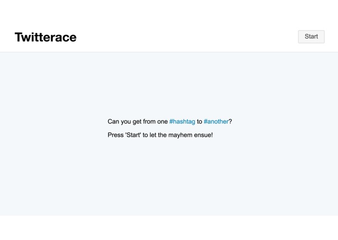 Twitterace – screenshot 1