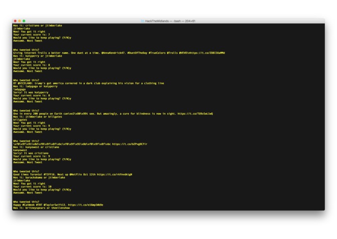 Tweet-Guesser – screenshot 1
