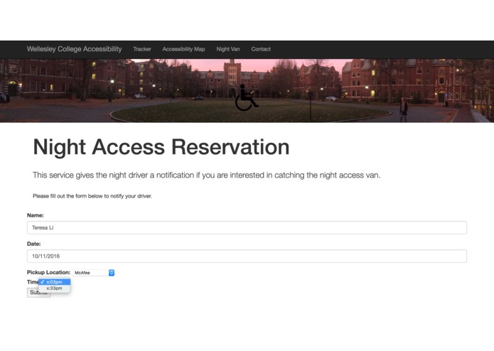 Accessing the Access Van – screenshot 5