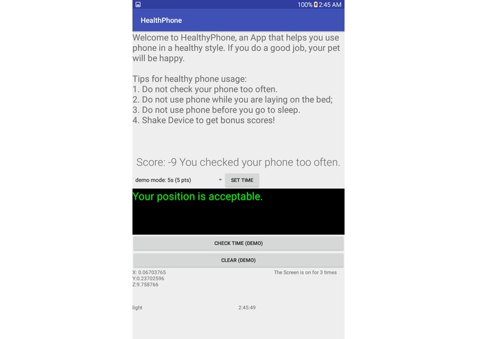 HealthPhone – screenshot 8