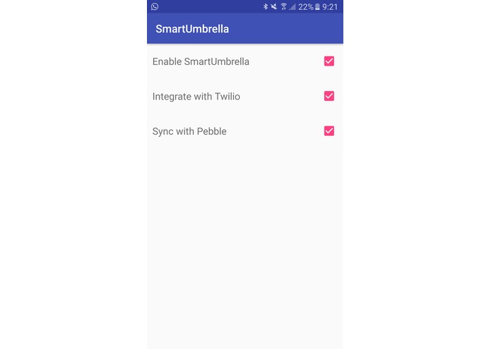 AYA - A smart umbrella – screenshot 3